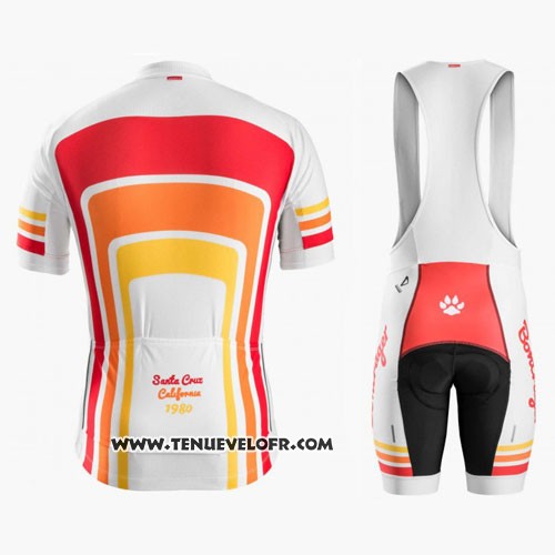 2016 Maillot Ciclismo Trek Bontrager Rouge et Blanc Manches Courtes et Cuissard